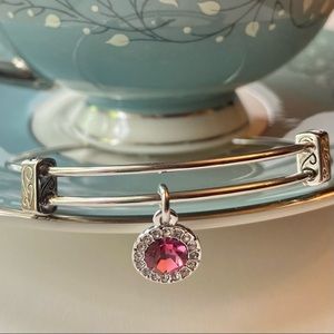 Silver Glitz Bangle